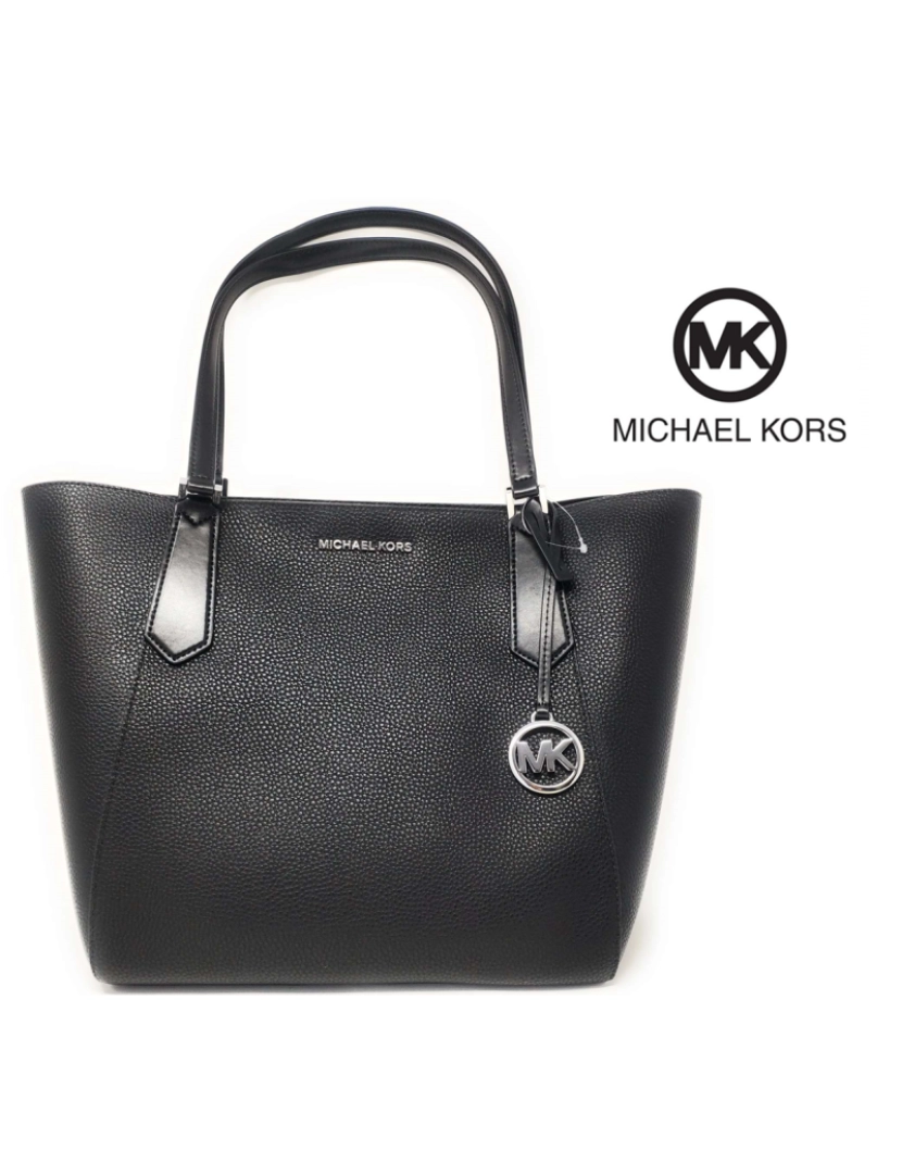 imagem de Michael Kors Kimberly Black Logo Prateado1