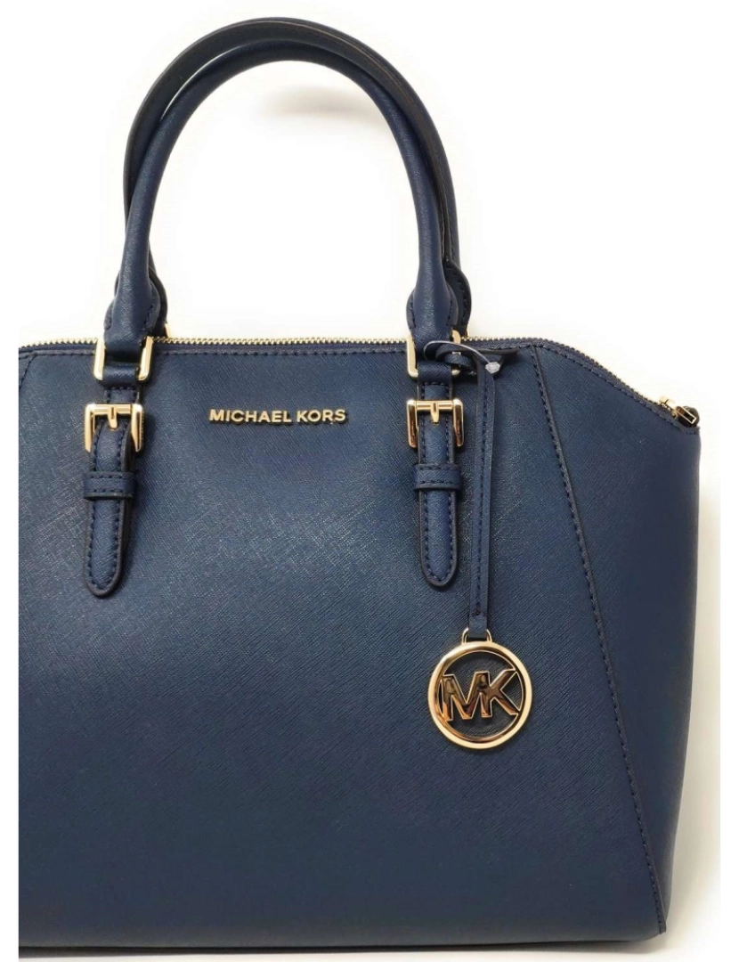 imagem de Michael Kors Ciara Navy Logo Dourado6