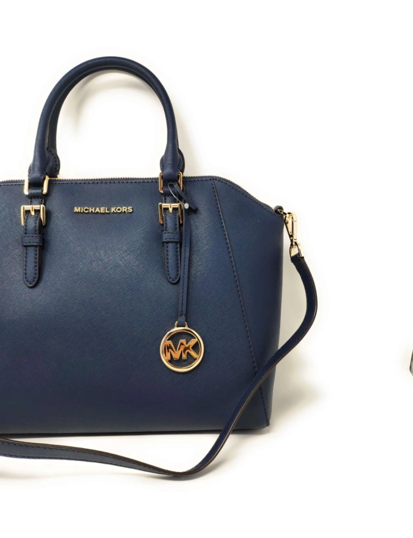 imagem de Michael Kors Ciara Navy Logo Dourado7