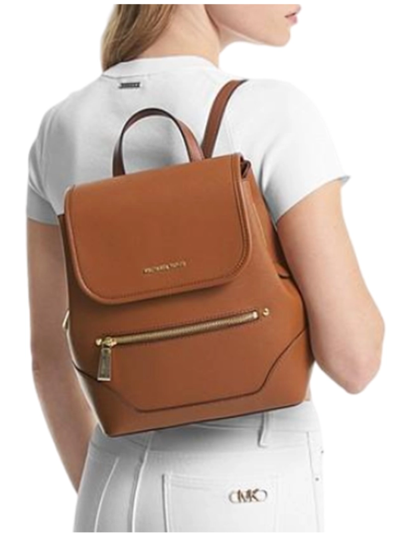 imagem de Michael Kors Mochila Harrison Castanha 30S3G8Hb2L1