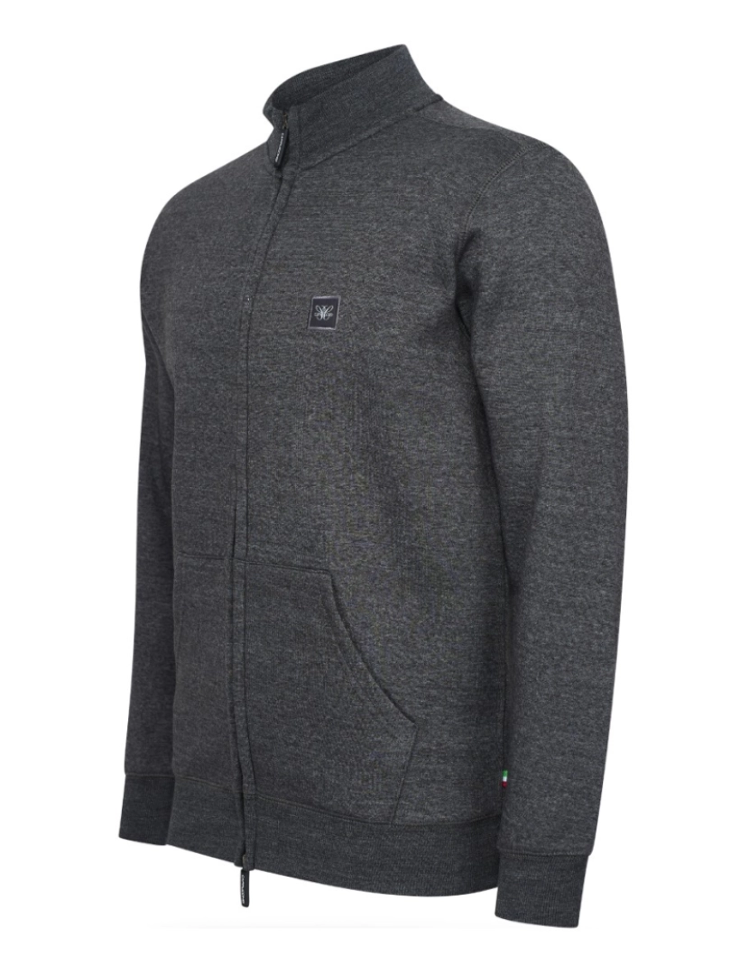 imagem de Cappuccino Italia Fleece Zip Jack Cinza1