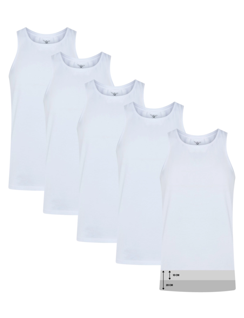 imagem de Cappuccino Italia 5-Pack Onderhemd Branco2