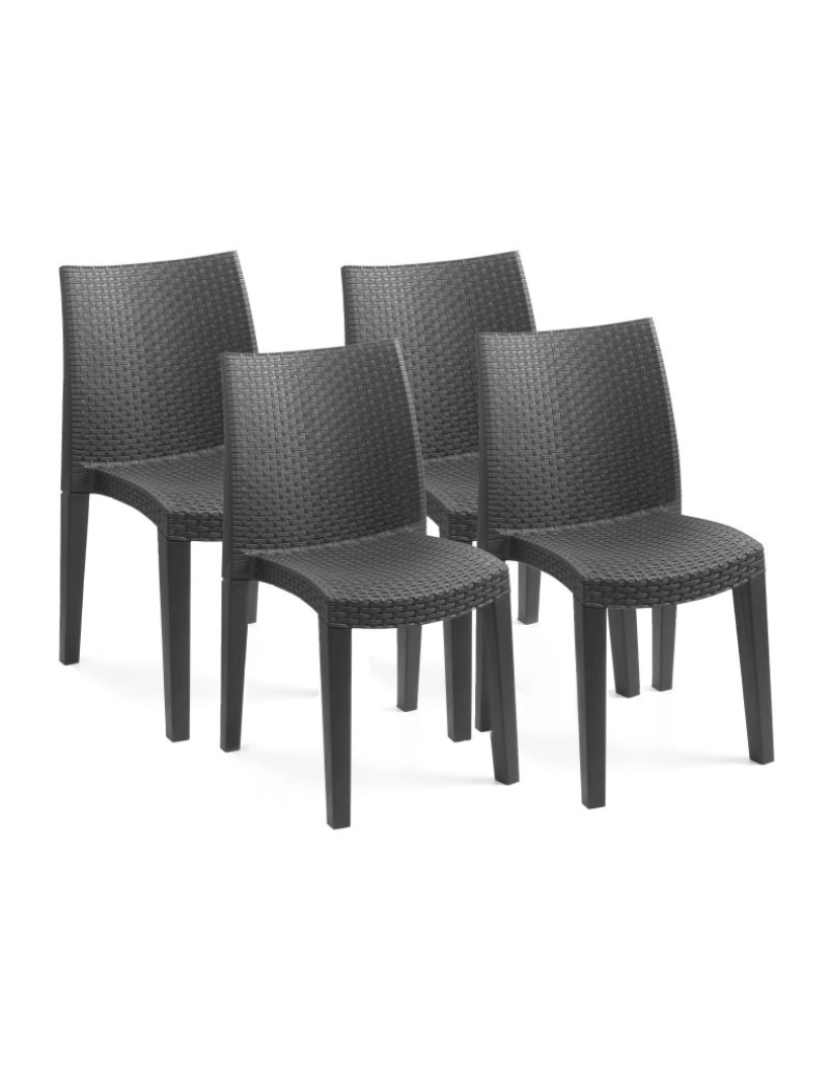 imagem de Conjunto de 4 cadeiras de exterior Bay2