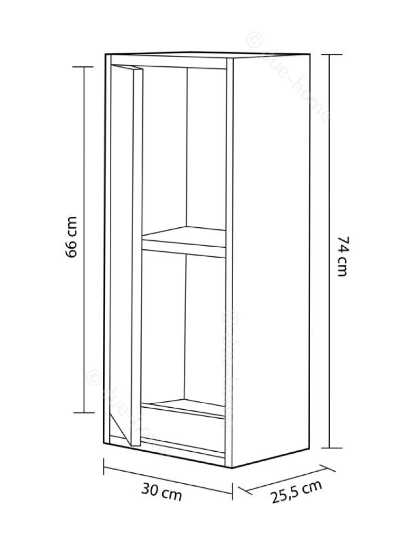 imagem de Coluna de casa de banho suspensa Dakota 1 porta5