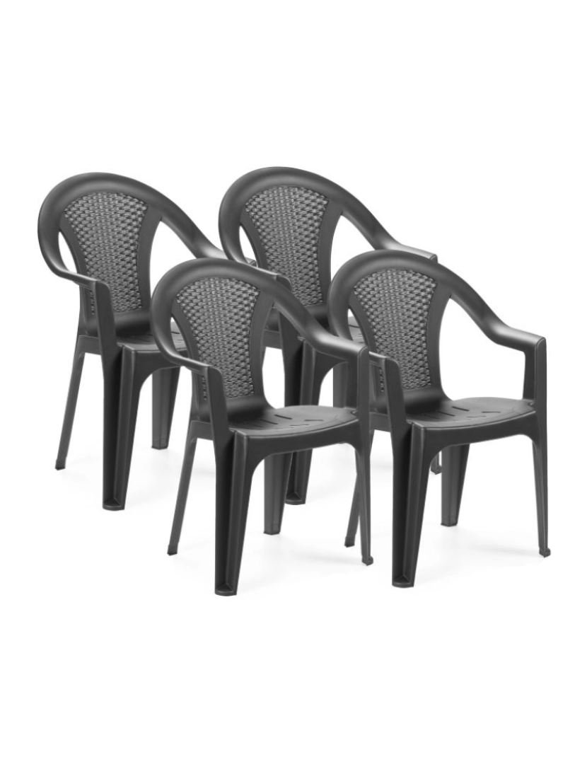 imagem de Conjunto de 4 cadeiras de exterior Coral2