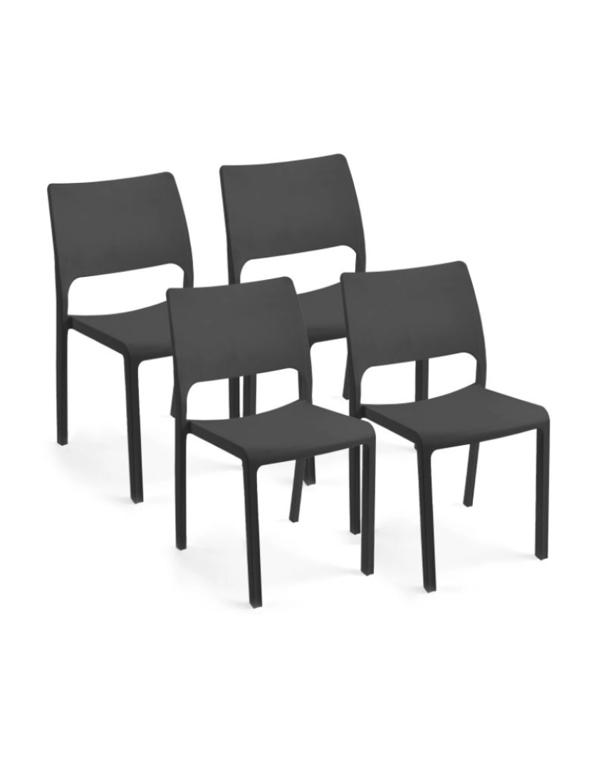 imagem de Conjunto de 4 cadeiras de exterior Shine2