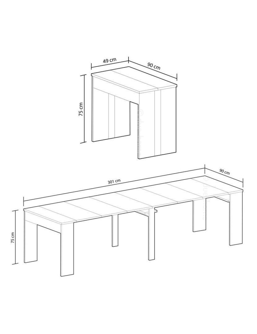 imagem de Mesa de consola extensível Epsilon5