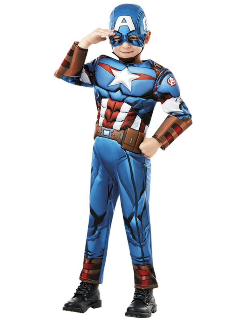 imagem de Disfraz Capitan America Deluxe Vengadores Avengers Marvel infantil1