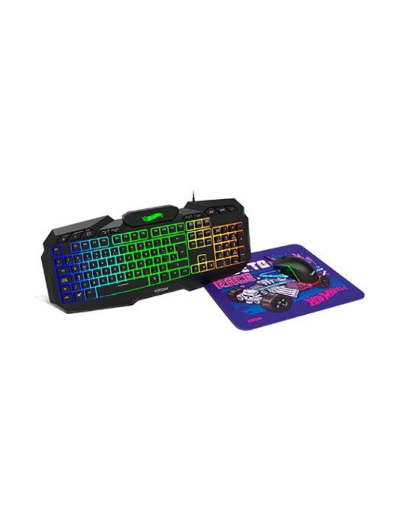 imagem de PACK KROM KUSTOM RATÃ“N+TECLADO+ALFOMBRILLA HW1