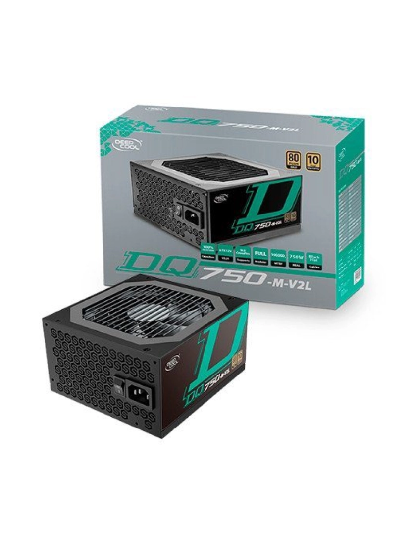 imagem de FUENTE DE ALIMENTACION ATX 750W DEEPCOOL DQ750-M-V2L NEGRO1