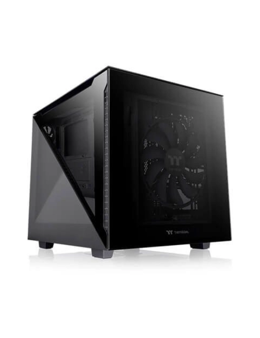 imagem de TORRE MICRO ATX THERMALTAKE DIVIDER 200 TG NEGRO1