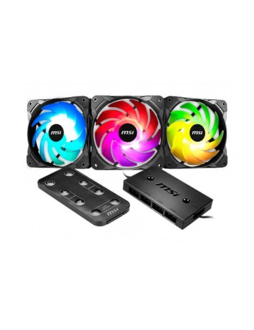 imagem de VENTILADOR 120X120 MSI RAINBOW FAN PACK1