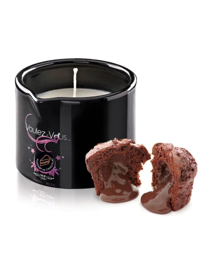 imagem de VOULEZ-VOUS VELA DE MASAJE FONDANT DE CHOCOLATE 180 ML1