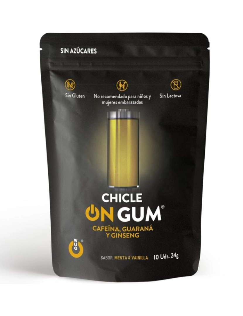 imagem de WUG GUM ON CAFFEINE, GINSENG AND GUARANA GUM 10 UNITS1