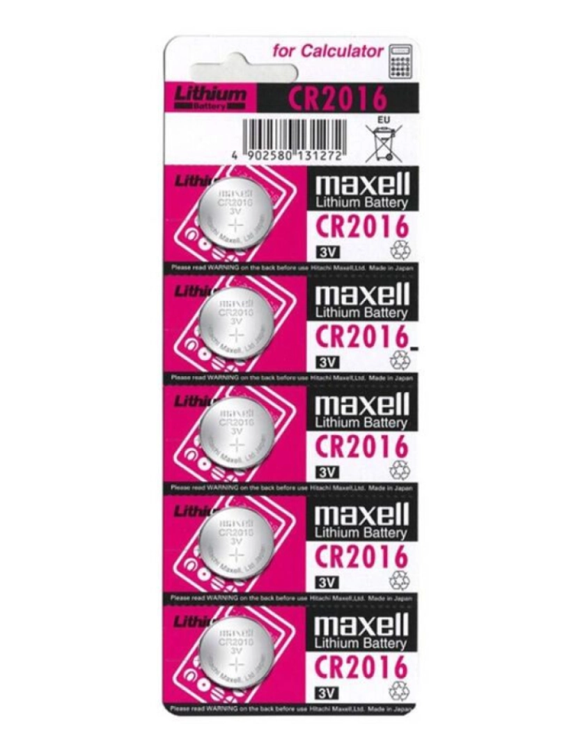 imagem de BATERIA MAXELL LITIO CR2016 3V 5UDS1