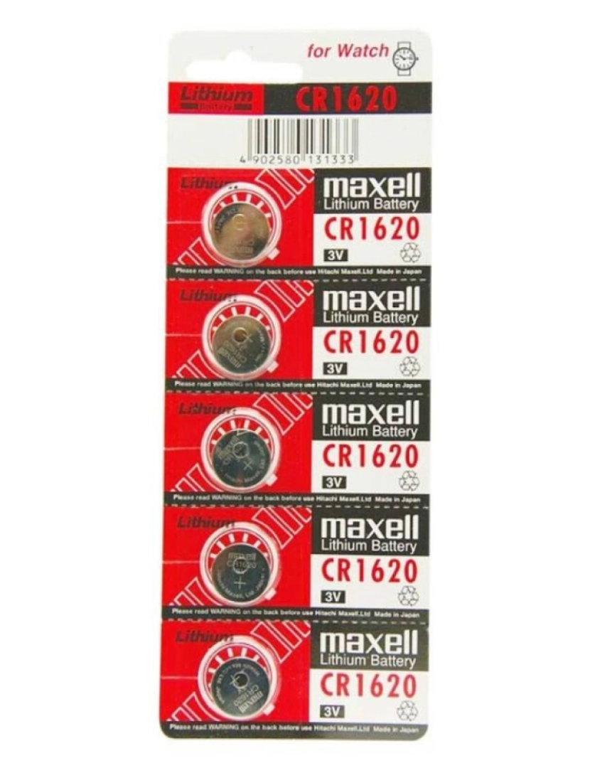 imagem de BATERIA MAXELL LITIO CR1620 3V 5UDS1