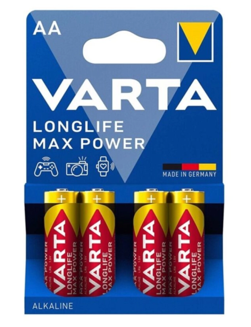 imagem de BATERIA ALCALINA VARTA MAX POWER AA LR6 4 UNIDADES1