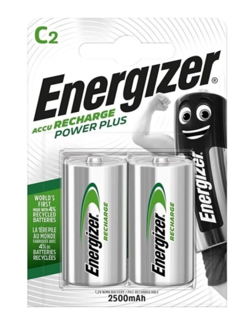 imagem de ENERGIZADOR POWER PLUS BATERIA RECARREGÁVEL HR14 C 2500mAh 2 UNIDADE1