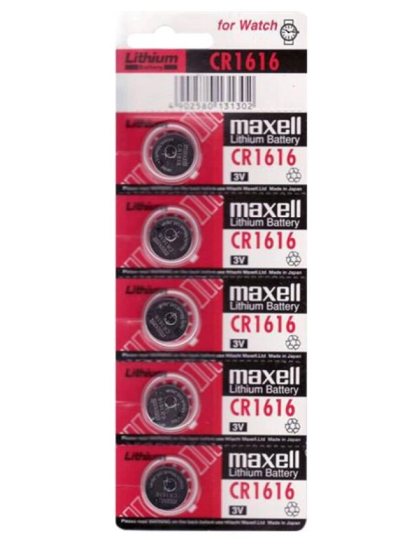 imagem de BATERIA MAXELL LITIO CR1616 3V 5UDS1