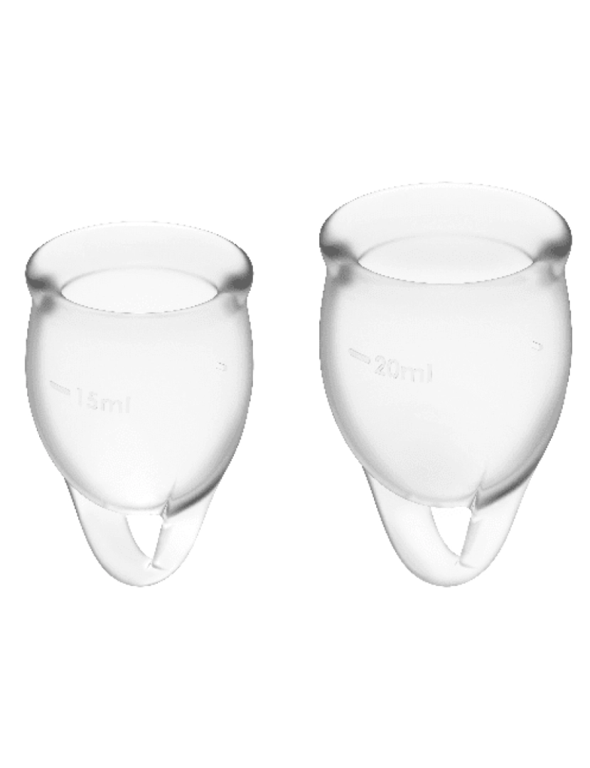 imagem de SATISFYER SENTE-SE CONFIANTE MENSTRUAL CUP CLEAR 15 + 20ML1