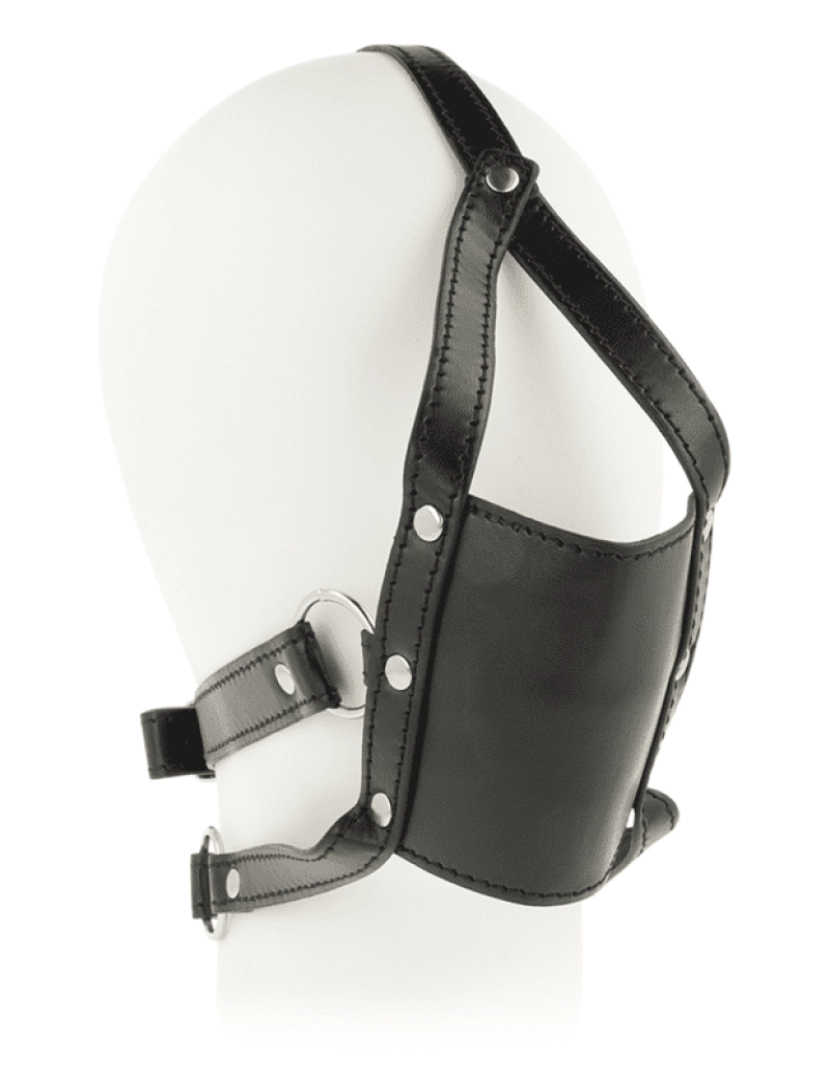 imagem de OHMAMA HEAD HARNESS WITH MUZZLE COVER BALL GAG1