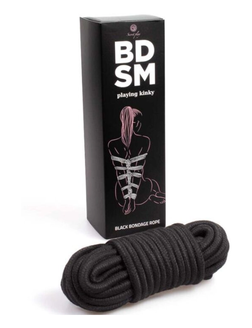 imagem de CORDA SECRETPLAY BLACK BONDAGE - COLEÇÃO BDSM1