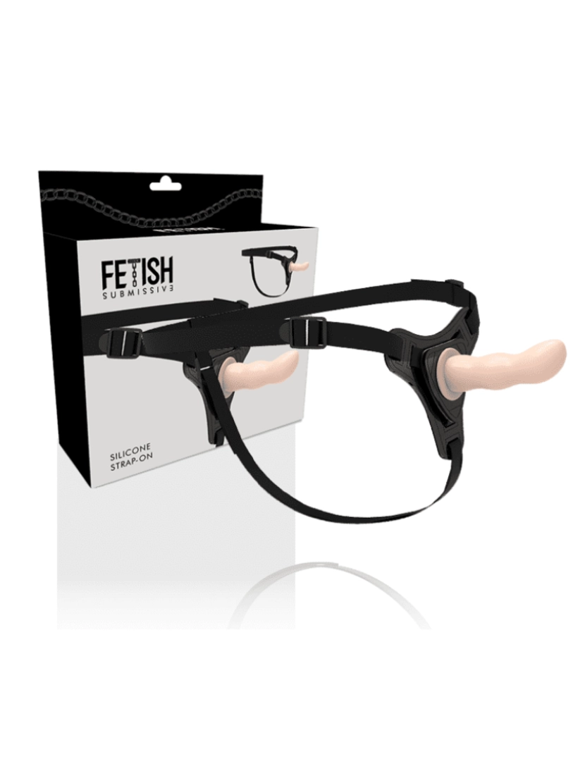 imagem de FETISH SUBMISSIVE ARNÉS SILICONA FLESH G-SPOT 12.5 CM1