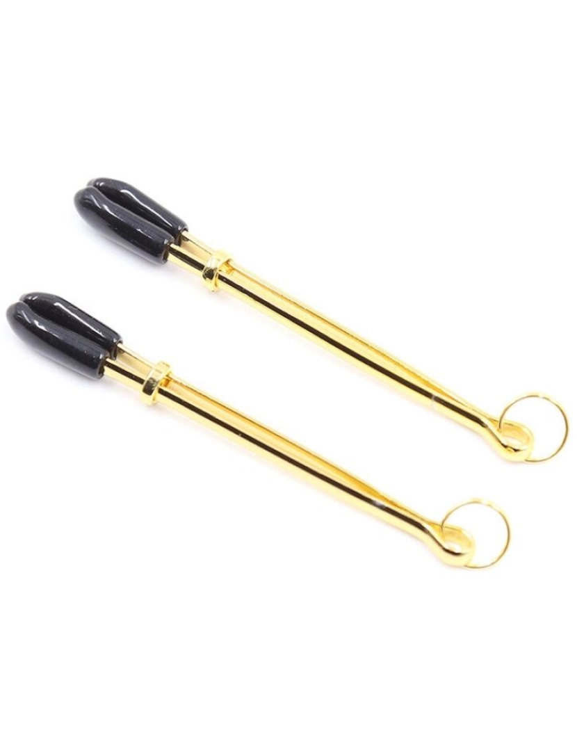 imagem de OHMAMA FETISH GOLDEN BIPPLE CLAMPS1