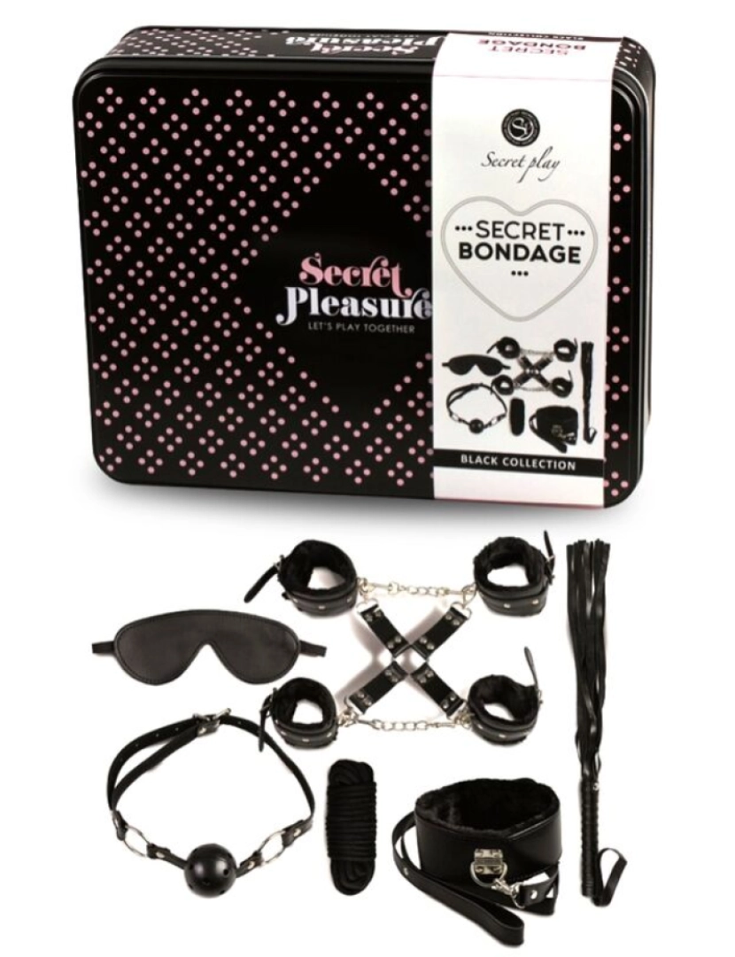 imagem de SECRET PLAY BDSM SET 8PCS NEGRO1