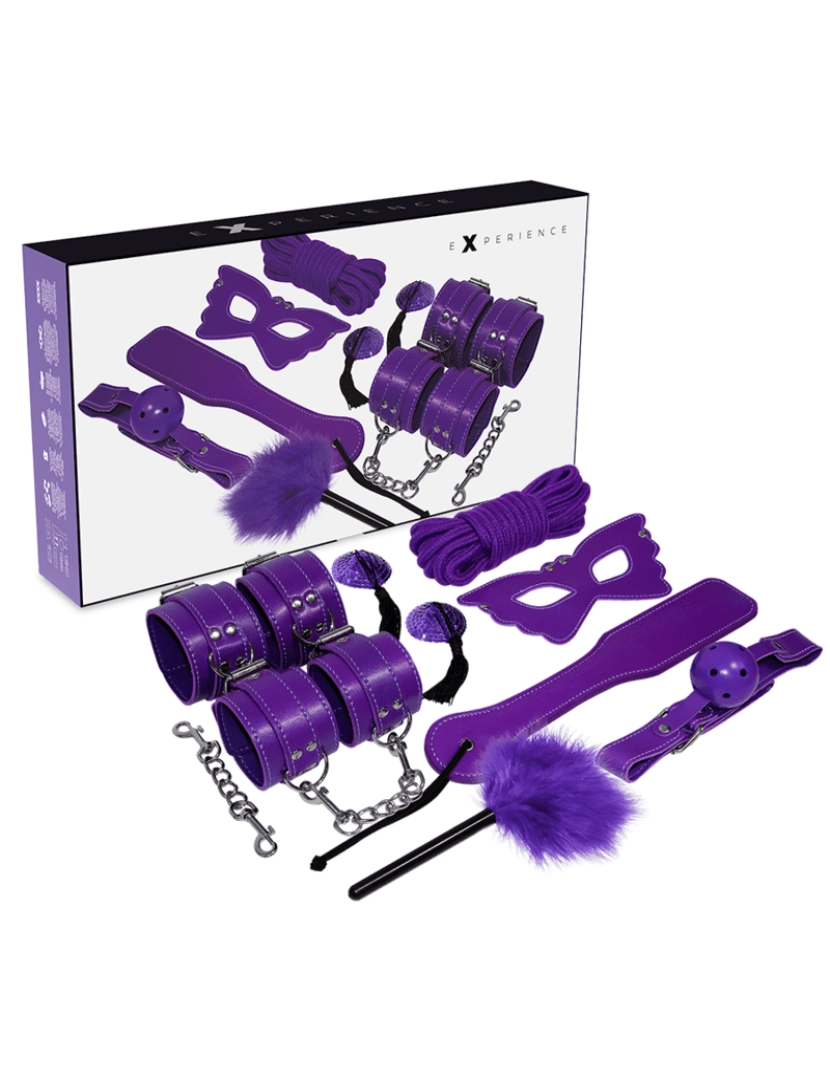 imagem de EXPERIÊNCIA BDSM FETISH KIT SÉRIE PURPLE1