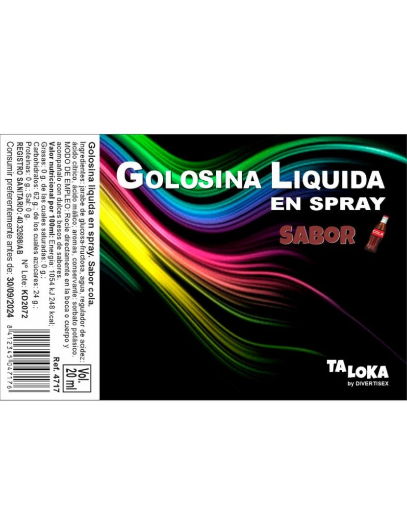 imagem de TALOKA - SPRAY GOLOSINA LÍQUIDA COLA1