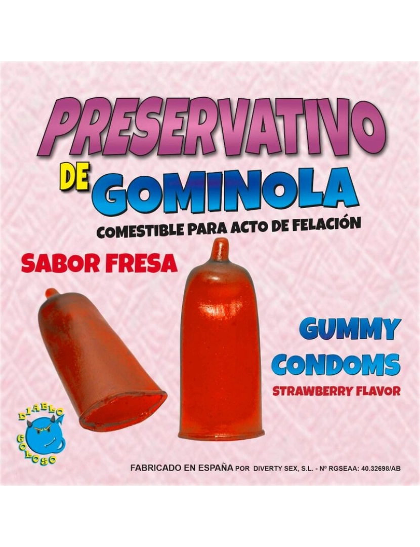 imagem de DIABLO PICANTE - PRESERVATIVO DE GOMINOLA FRESA1