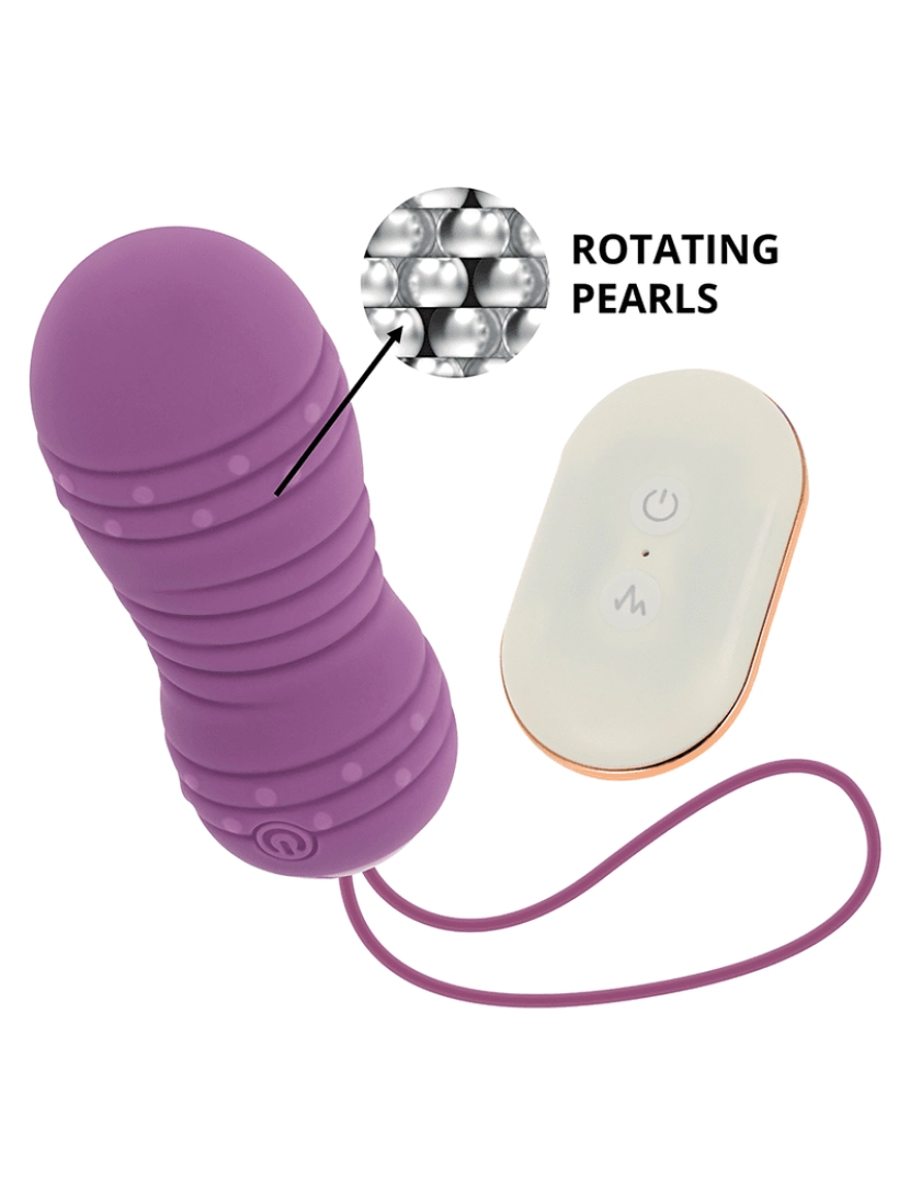 imagem de OHMAMA CONTROLE REMOTO ROTATIVO EGG 7 PADRÕES - ROXO1