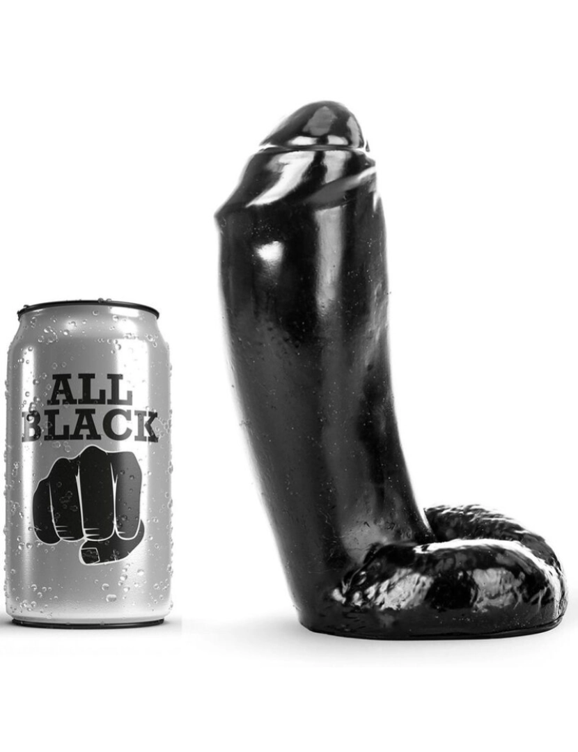 imagem de ALL BLACK DONG REALISTIC 18CM1