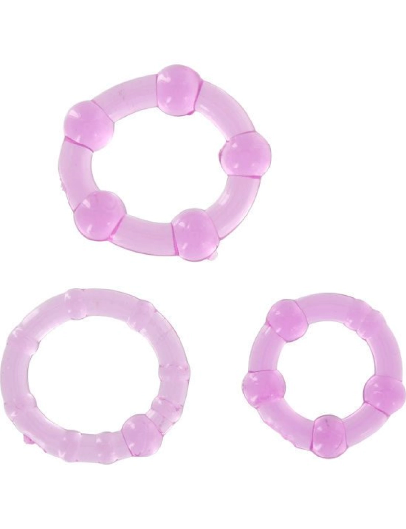 imagem de CONJUNTO DE SEVÊNCIAS DE TRÊS ANÉIS DE PÊNIS LILAC1