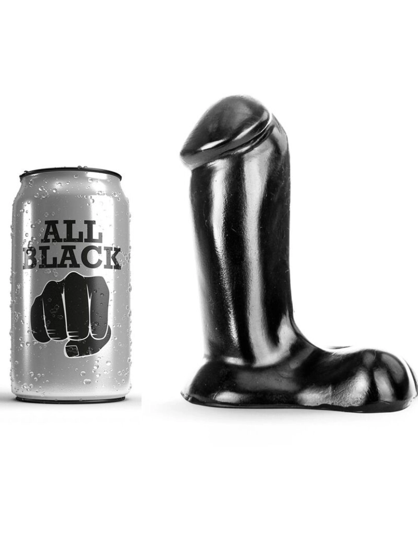 imagem de ALL BLACK DILDO REALISTIC 14 CM1