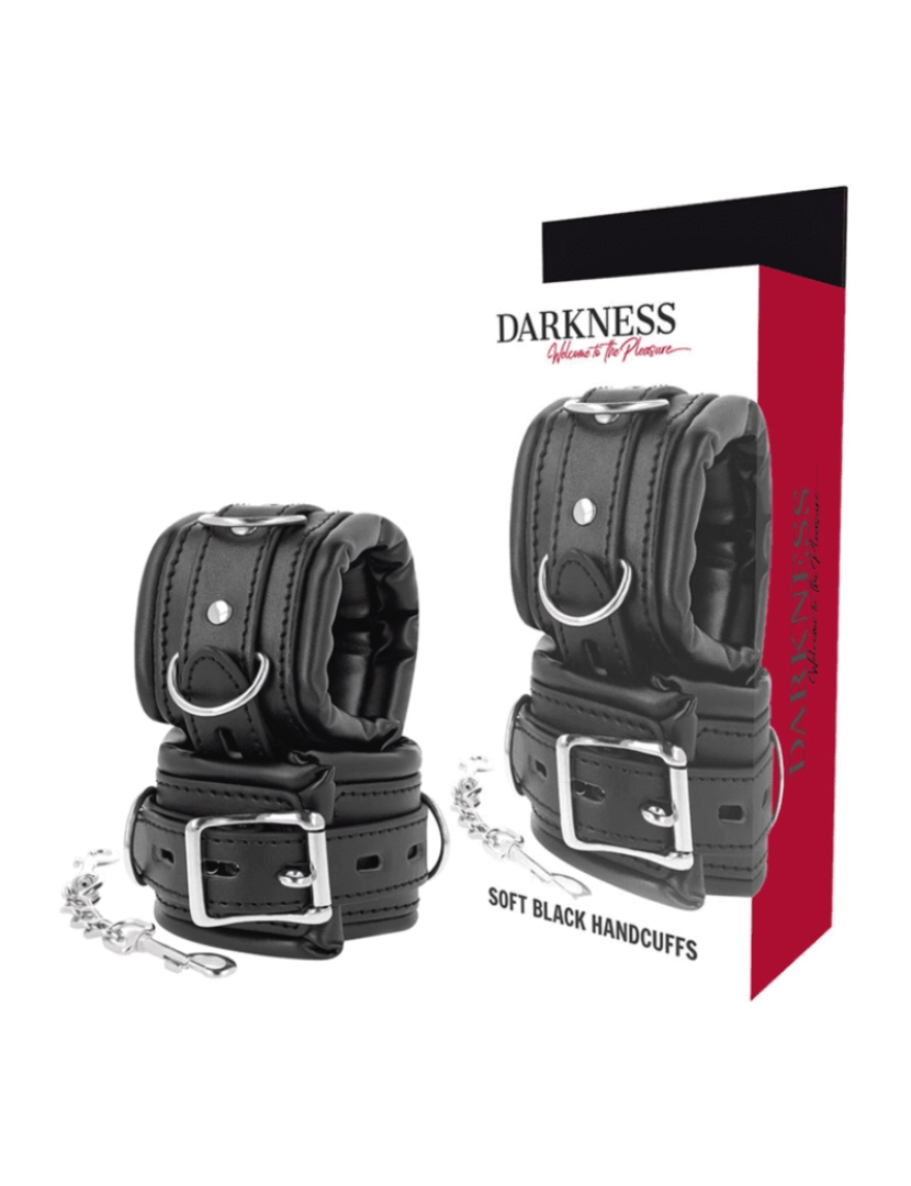 imagem de DARKNESS HANDCUFFS WRIST CUFFS BLACK1