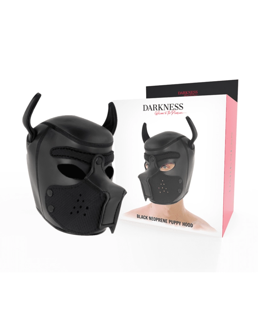 imagem de DARKNESS NEOPRENE DOG HOOD WITH REMOVABLE MUZZLE L1