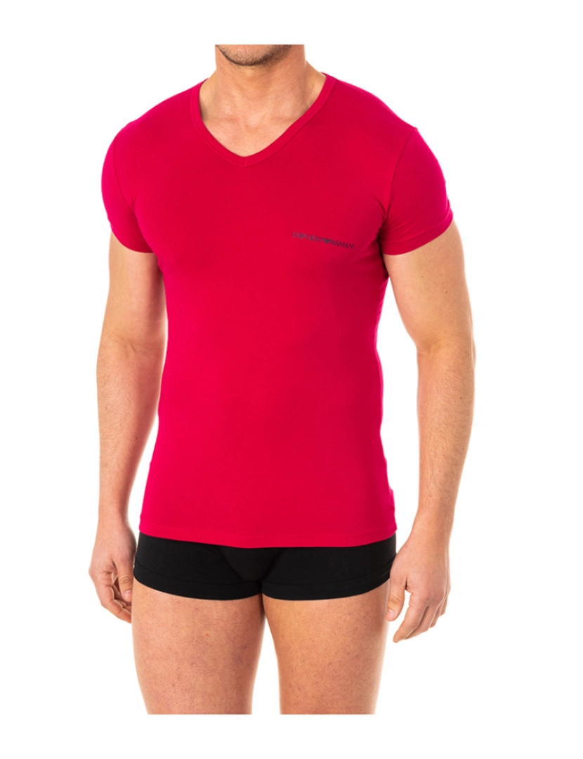 Emporio Armani - Camisola Homem Rosa Forte