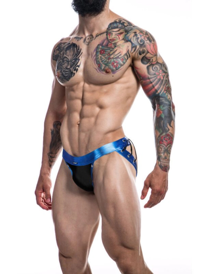 imagem de CUT4MEN - JOCKSTRAP DESIRE BLUE COURO S1