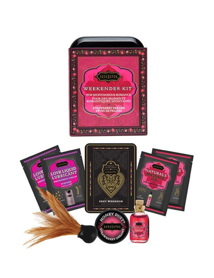 imagem de KAMASUTRA WEEKENDER TIN KIT STRAWBERRY DREAMS1