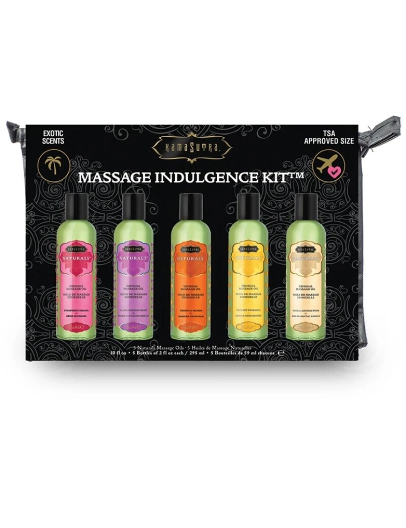 imagem de KIT DE ÓLEO DE MASSAGEM DE INDULGÊNCIA KAMASUTRA1