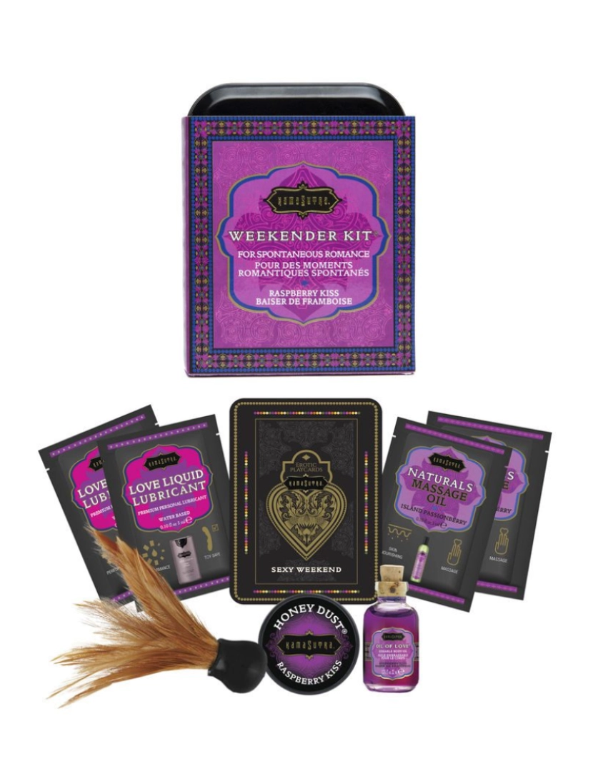 imagem de KAMASUTRA WEEKENDER TIN KIT RASPBERRY KISS1