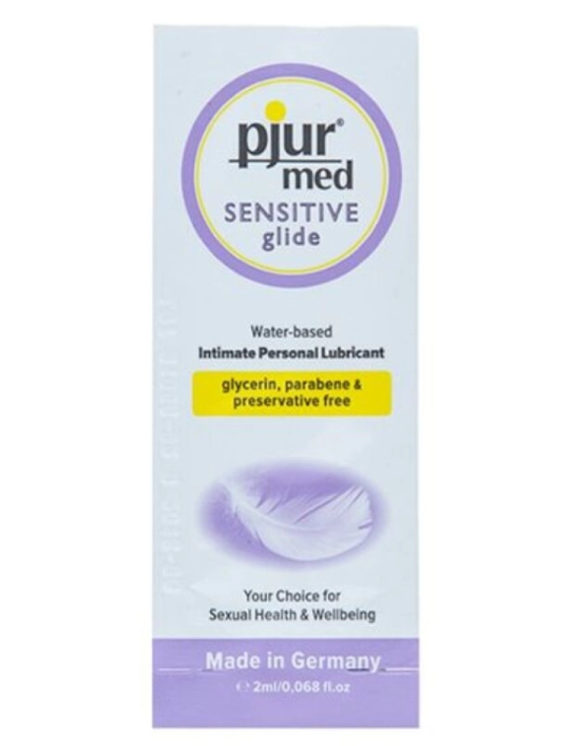 imagem de PJUR MED LUBRIFICANTE À BASE DE ÁGUA SENSITIVE GLIDE 2 ML1