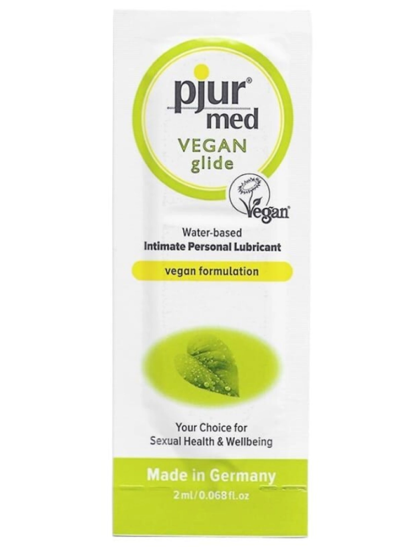 imagem de LUBRIFICANTE À BASE DE ÁGUA PJUR MED VEGAN GLIDE 2 ML1