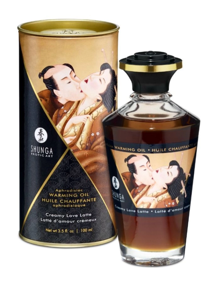 imagem de SHUNGA APHRODISIAC WARMING OIL CREAMY LOVE LATTE 100 ML1