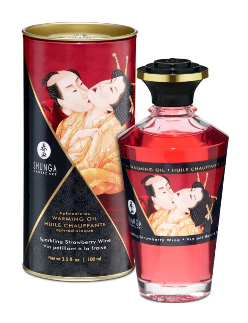 imagem de SHUNGA APHRODISIAC WARMING OIL SPARKLING STRAWBERRY WINE 100 ML1