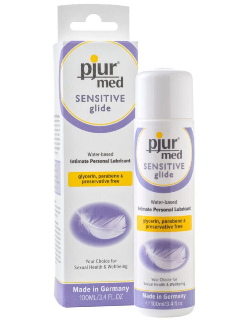 imagem de LUBRIFICANTE À BASE DE ÁGUA PJUR MED SENSITIVE GLIDE 100 ML1