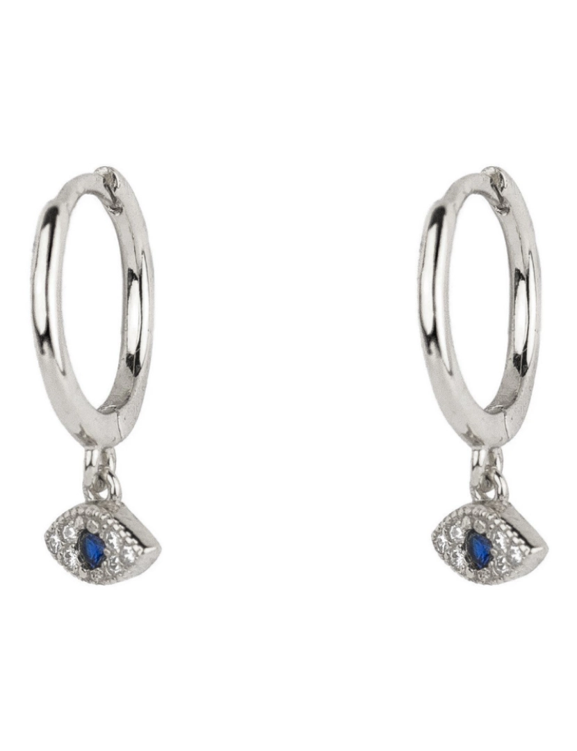 imagem de Olho Cz Silver Hoops1