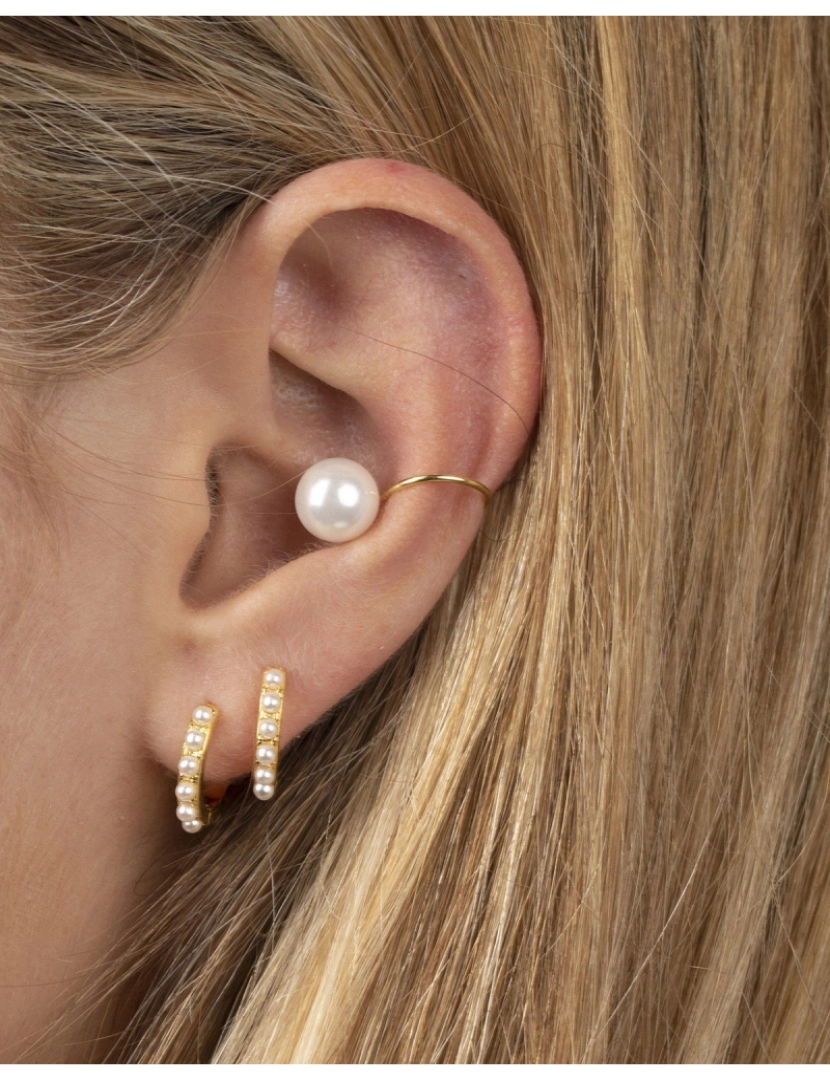 imagem de Pearl Ear Cuff Ouro3